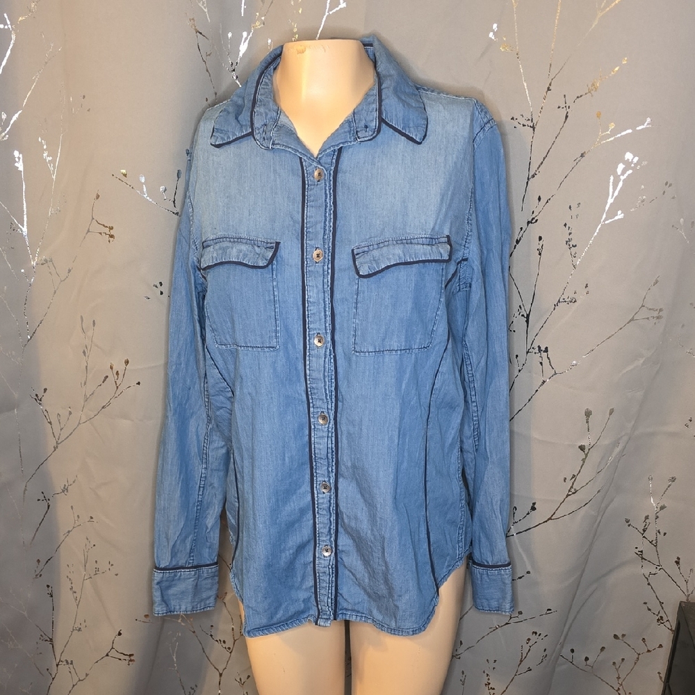 Riders by Lee Light Blue Button Down Shirt